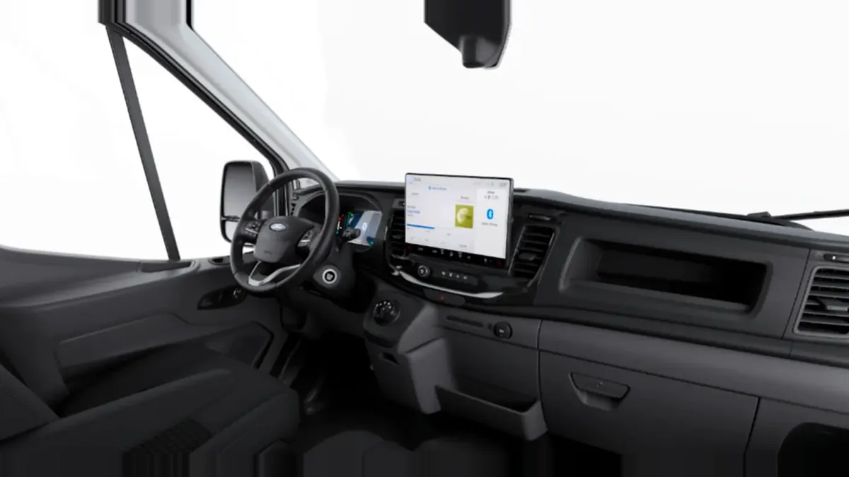 Ford Transit Van 350 L3 BEV Trend 184cv RWD II, 100% eléctrico, en renting — Delantera