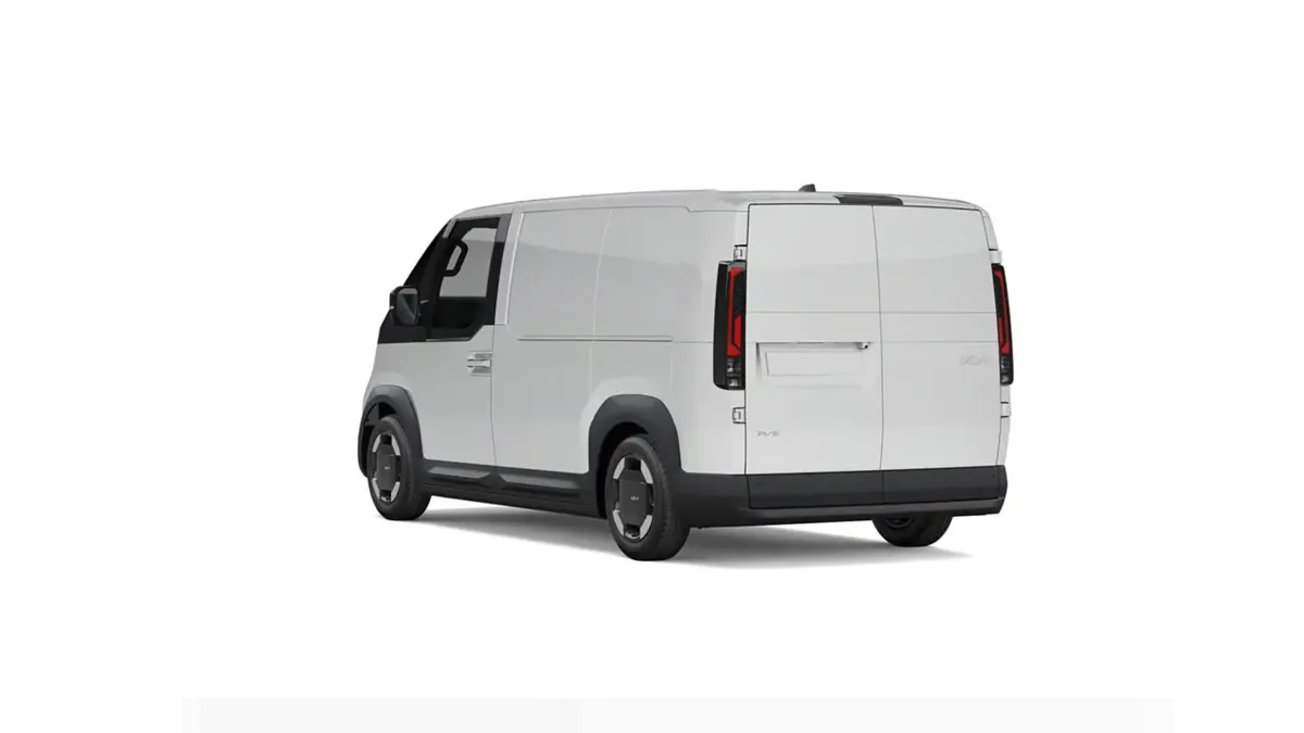 Kia PV5 Cargo L2H1 LR Essential, 100% eléctrico, en renting — Trasera