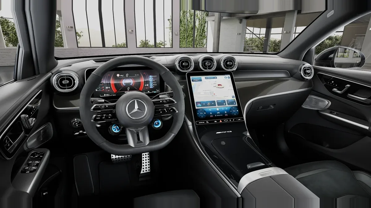 Mercedes-AMG GLC Coupé 63 S E Performance, híbrido enchufable, en renting — Delantera