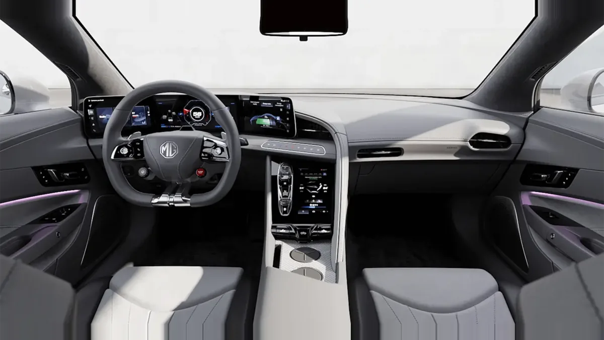 MG Cyberster Trophy Single Motor, 100% eléctrico, en renting — Interior